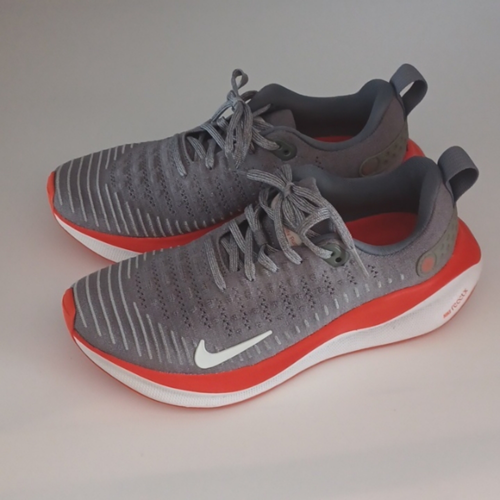 Nike ReactX Infinity Run 4 Road Running Shoes Gray FJ 1222 005 Size 7.5 NWOT